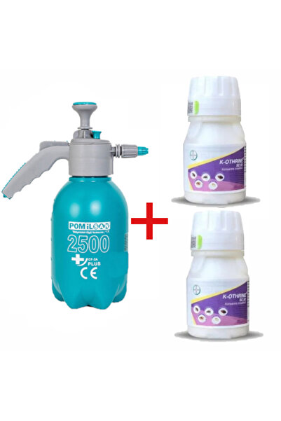 Bayer 2adet K-othrine Sc50 50ml Böcek Ilacı 2,5 Lt Pomilsan Basınçlı Ilaçlama Pompası