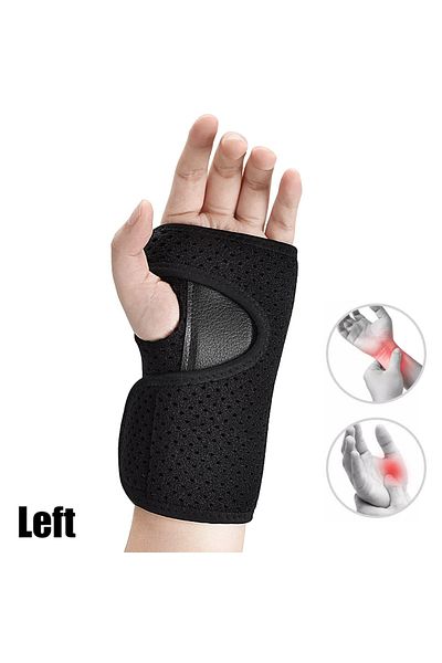 Choice Left Hand Brace 1 PC Wrist Brace for Carpal Tunnel Relief Night Support, Hand Support Hand Brace, Ad