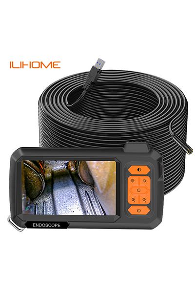 Choice 2m Endoscope Camera 4.3 Inch Screen Replaceable 1-100 Meter Rigid Cable Hd1080p 8mm Lens Pipe Inspec