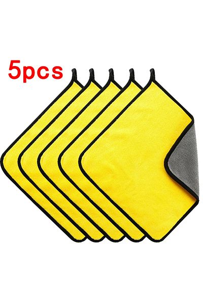 Choice 5pcs  30x30cm 5pcs Microfiber Towel Car Microfiber Cloth Wash Towel Microfiber Cleaning Cloth Car Wa