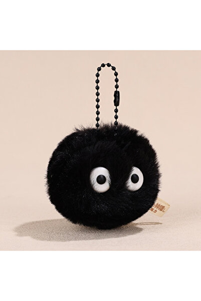 Choice سلسلة مفاتيح سوداء صغيرة من الفحم الحجري تناسب حقيبة يد ومحفظة لميازاكي هاياو سي