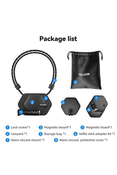 TELESIN Quick Release Kit B Magnetic Action Camera Quick Release Bracket Gopro Accessories Release B