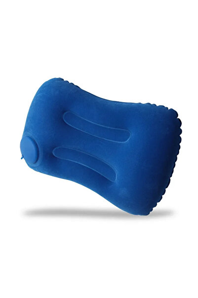 Choice وسادة زرقاء قابلة للنفخ ومريحة وقابلة للحمل، وسادة تخييم، وسادة حمام سباحة، وسادة سيارة فائقة النعومة