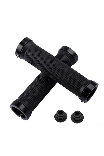 Choice BP0820 Black Bicycle grips MTB bike handbar grips rubber non-slip bilateral lock Cycling BMX handle