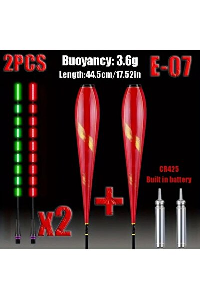 Choice SE-07 عوامات إلكترونية LED جذابة، مؤشر عض متغير اللون مع بطارية CR425