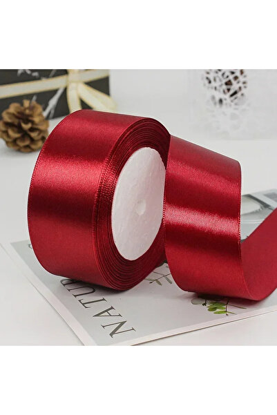 merylover شريط 4 سم أحمر نبيذي 25 ياردة 4 سم شرائط زفاف شرائط ساتان ملونة باق...
