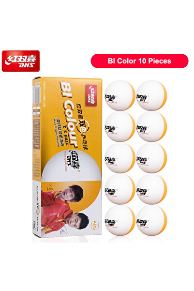 Choice 10 قطع ثنائية اللون 10 قطع كرات تنس طاولة DHS مخيطة D40+ ABS مادة جديد...