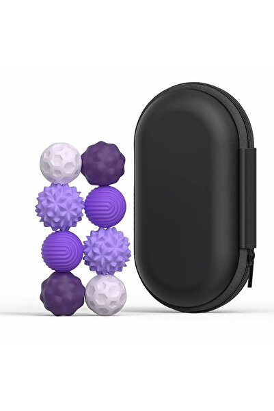 Choice 8 قطع من كرات السيليكون المغناطيسية الحسية الأرجوانية، لعبة فيدجيت كرا...