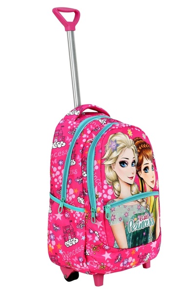 ATHLETIC Lehúzható iskolatáska Kerekes iskolatáska lányoknak iskolatáska Frozen Princess