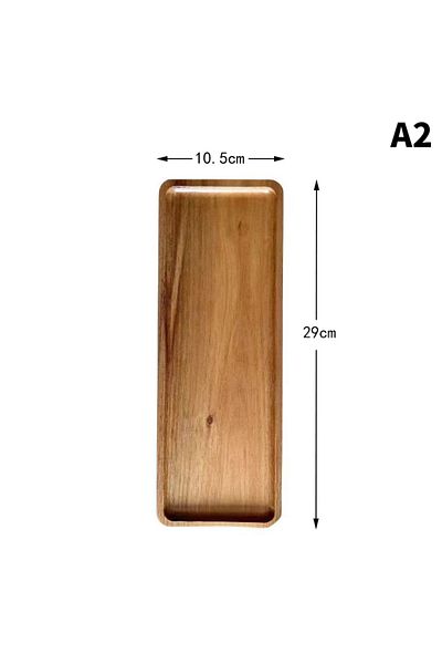 Choice A2 Tableware Solid Wood Round Dessert Plate Japanese-style Wooden Tray Snack Plate Dried Fruit Plate