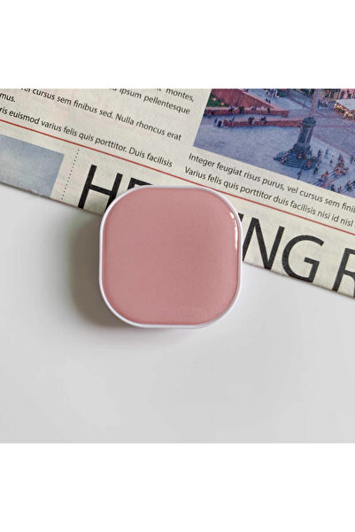 Choice حامل هاتف وردي لطيف على شكل مربع مزود بمقابس وحلقات للإصبع وحامل Gript...