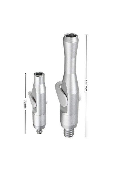 Choice طقم مكون من قطعتين فضيتين من الألومنيوم قابل للفصل، أداة شفط قوية وضعي...