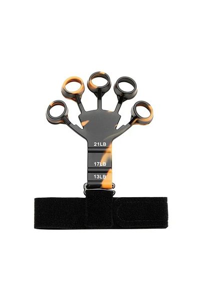 Choice Orange Finger Gripper Finger Exerciser Guitar Finger Exerciser 6 Resistant Levels Recovery Physical