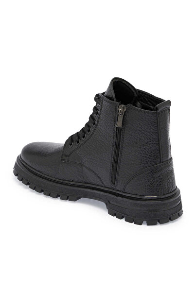 Tergan Siyah Deri Erkek Casual Bot - E24K1BT57135-A23