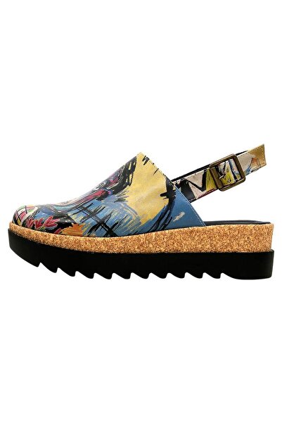 Dogo Women's Vegan Leather Multicolor Thick Sole Sandals - Live and Save Design