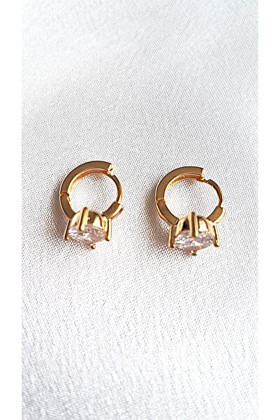 ERKA AKSESUAR Taşlı Küçük Halka Küpe