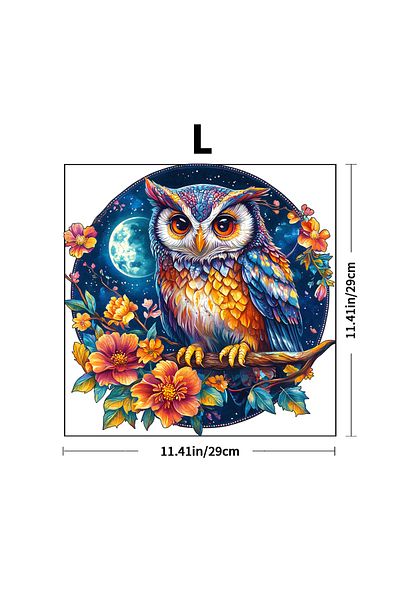Choice Z187-L Wooden Jigsaw Puzzles-Wooden Puzzle Adult Unique Shape Advanced Yin Yang Owl Wooden Jigsaw Pu