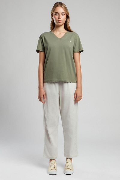 Lee Cooper Alberta Women's Woven Trousers Ecru