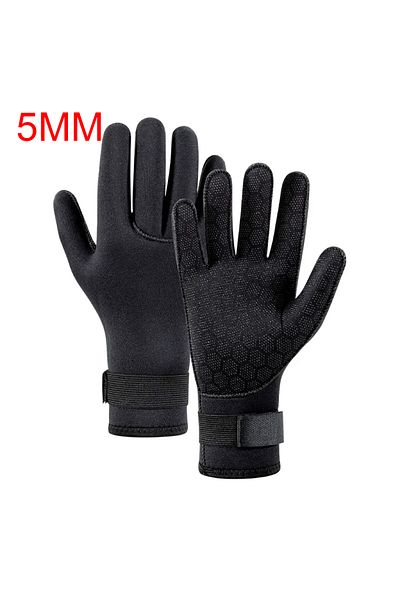 Choice L 5mm Black 3mm/5mm Wetsuit Gloves Neoprene Diving Gloves Fishing Spearfishing Paddling Thermal Anti