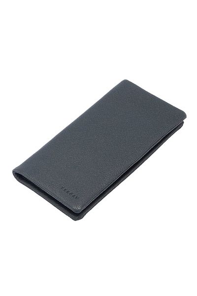 Tergan Navy Blue Genuine Leather Men's Wallet - S1Ce00001631-U6H