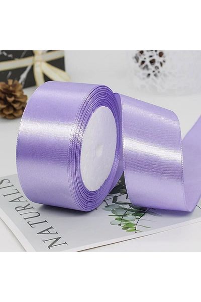 merylover ribbon 4cm light purple 25Yards 4CM Wedding Ribbons Colored Satin Ribbons DIY Handmade Floral Bouque
