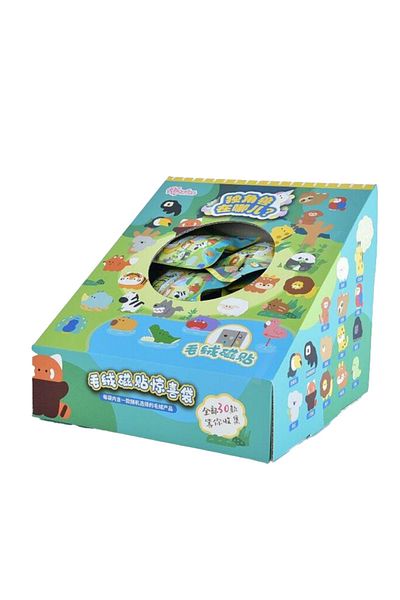Choice A All 30pcs 30pcs/box Original Small Aquarium Marine Animal Plush Refrigerator Sticker Blind Box Cut