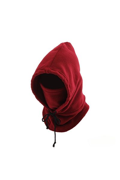 Choice Red Winter Balaclava Hooded Scarf - Warm Neck Gaiter with Hood for Outdoor Activities, Cycling, Skii