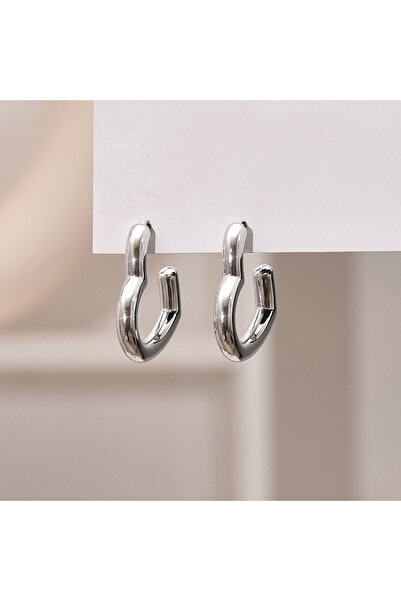 choice2 sliver COLOR Vintage Heart Earrings Pendientes Mujer Metallic Y2K Color Love Heart Hoop Earrings