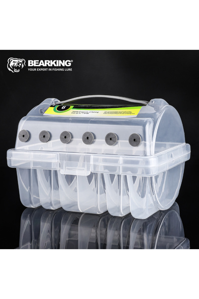 Choice صندوق أدوات صيد السمك من بيركينج، مكون من 6 مقصورات لتخزين ملحقات الصي...