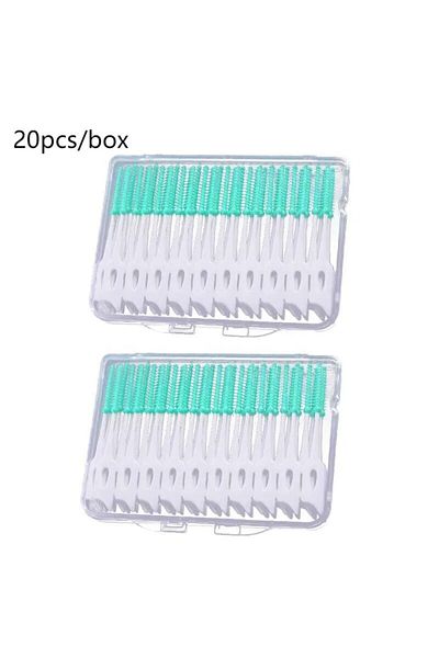 Choice 2pcs 2pcs Soft Silicone Interdental Brush Toothpick Cleaning Interdental Brush Oral Care Elastic Sil
