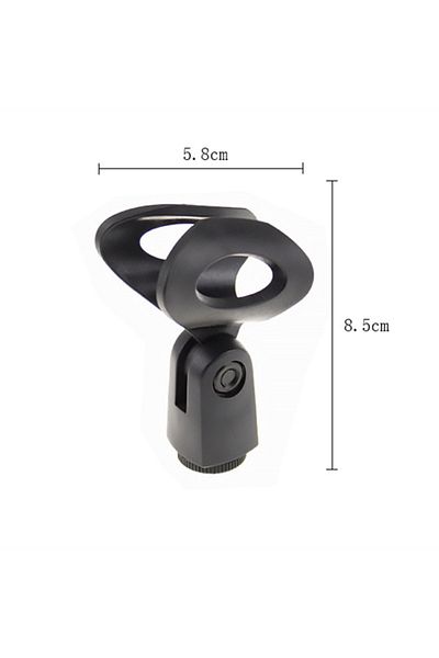 Choice B Universal Microphone Clip Clamp 5/8in To 3/8in With Adapter For Handheld Mic Mount Holder Stand M.