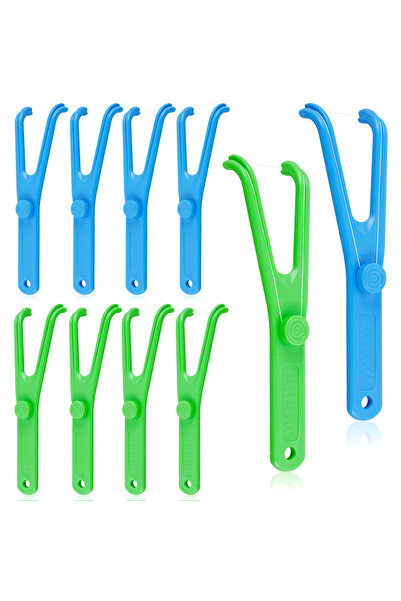 Choice1 10 قطع 10/20 قطعة حامل خيط تنظيف الأسنان على شكل حرف Y حامل خيط تنظيف...