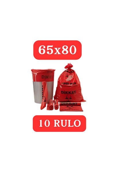 By Cleaner Standard Size 65X80 cm 10 Roll Medical Waste Bag
