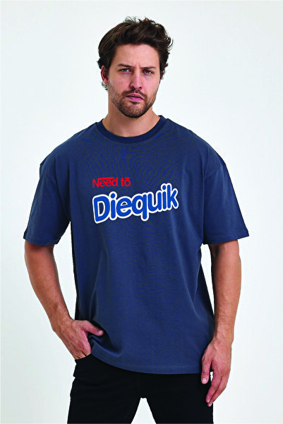 By Caspita Fashion Lenithra Unisex Oversize kroj Dimljeno T-shirt