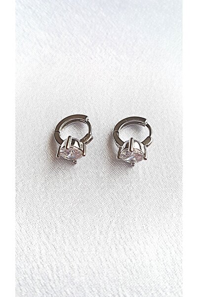 ERKA AKSESUAR Taşlı Küçük Halka Küpe