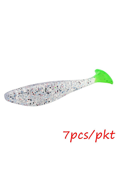 Choice O 6 قطع/مجموعة طُعم سباحة ناعم 8 سم 5.1 جرام طُعم صيد عائم على شكل ذيل...