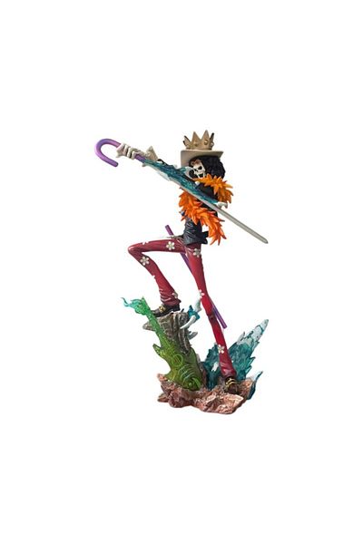 BANDAI with box 33cm ONE PIECE Figures Brook King of Souls Musician Action Figure Two Years Later Meteor Bu