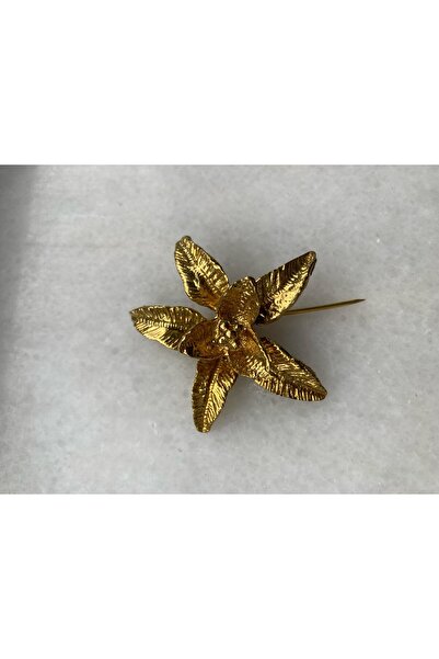 morning Blue Çiçek Broş