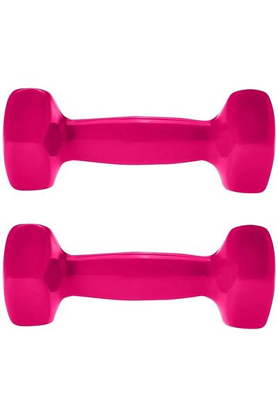 Cady One Weightlifting dumbbell made of vinyl, 6 kg, consisting of two pieces Pink