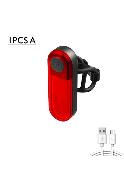 Choice 1PCS A Bike Taillight White+Red Light Waterproof Riding Rear Light Led Type-C Usb Rechargeable Mount