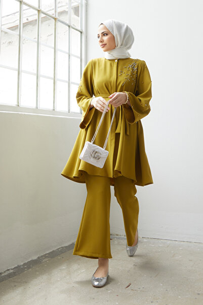 VAVİNOR Σετ παντελόνι Rina Tunic - Πράσινο λαδιού