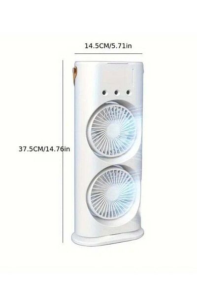 Cady One Rechargeable portable air cooler mist fan with LED light and multiple convenient speeds