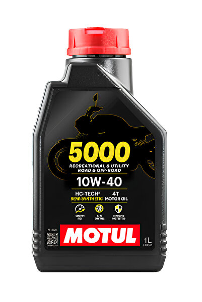 Motul 5000 10w40 4t Yarı Sentetik Motor Yağ 1 L