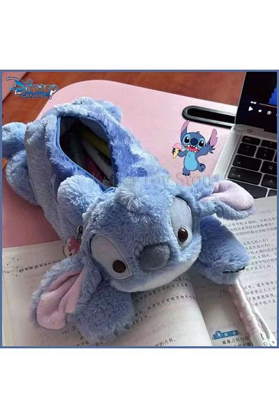 Choice حافظة أقلام A Stitch حقيبة أقلام لطيفة من القطيفة بتصميم أنمي ديزني Kawaii حقيبة أقلام للأطفال في المدرسة وصندوق أدوات مكتبية منزلي
