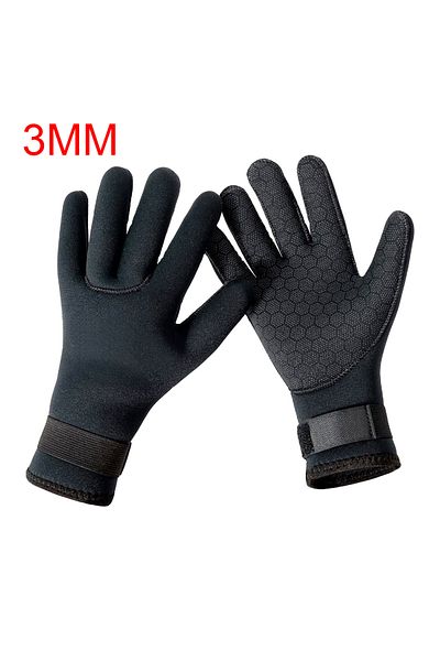 Choice M 3mm Black 3mm/5mm Wetsuit Gloves Neoprene Diving Gloves Fishing Spearfishing Paddling Thermal Anti