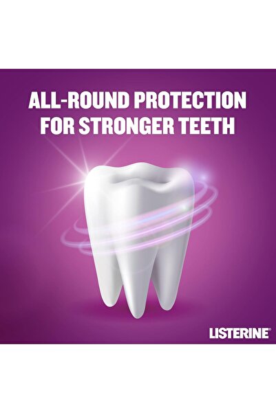 Listerine Mouthwash, Total Care, Mild Mint Flavor, 3 × 500 ml Pack (1500 ml), Alcohol-Free