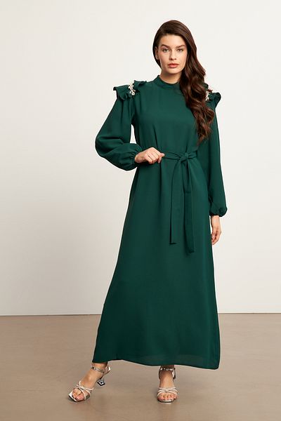 VAVİNOR Φόρεμα Layla με αξεσουάρ - Emerald