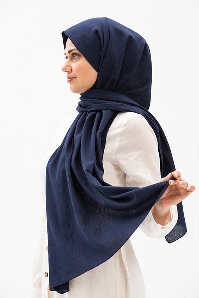 Eliş Şile Bezi Şile υφασμάτινο σάλι Navy Blue Lcvt