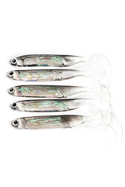 Choice مجموعة 1 5 قطع/مجموعة طُعم صيد ناعم على شكل ذيل على شكل حرف T طُعم صيد...