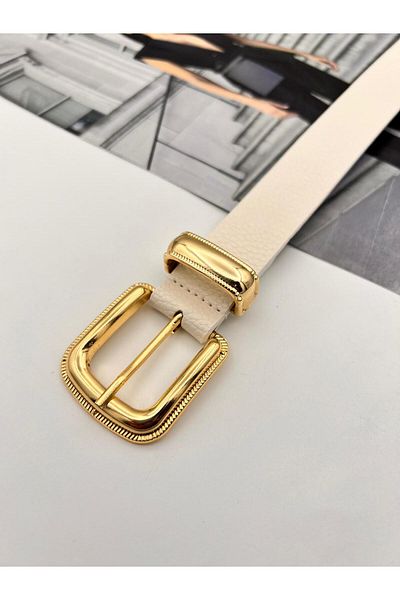 MODAM HİFA Cureaua pentru femei Poly Buckle Gold Curea pentru pantaloni Curea pentru rochie Curea pentru camasa Curea pentru haina